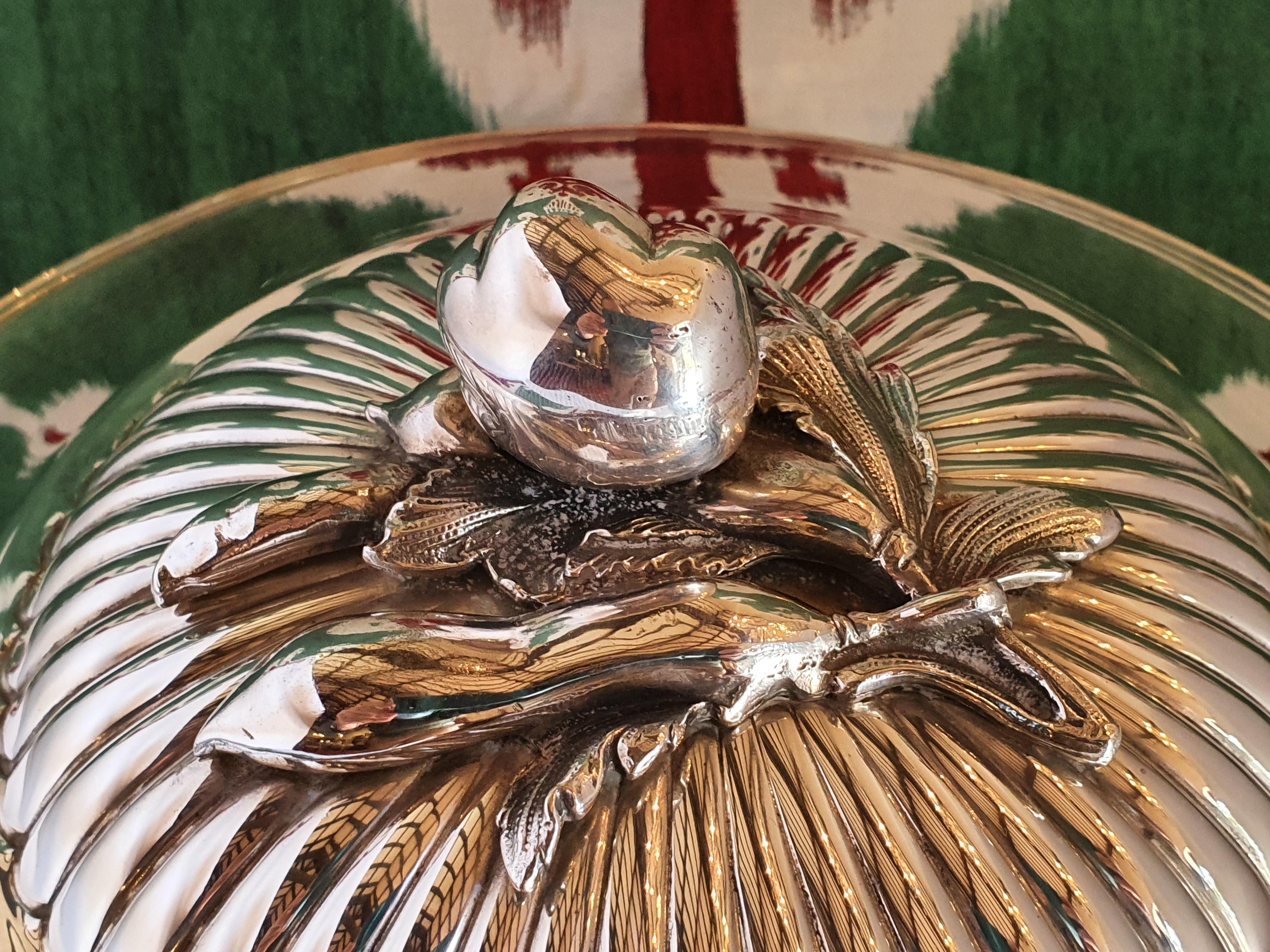 21st Century Sterling Silver Soup Tureen, Italy, 2001 In New Condition For Sale In Cagliari, IT