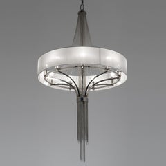 21st Century Stravagante Chrome Chandelier & Nickel Chains by Patrizia Garganti