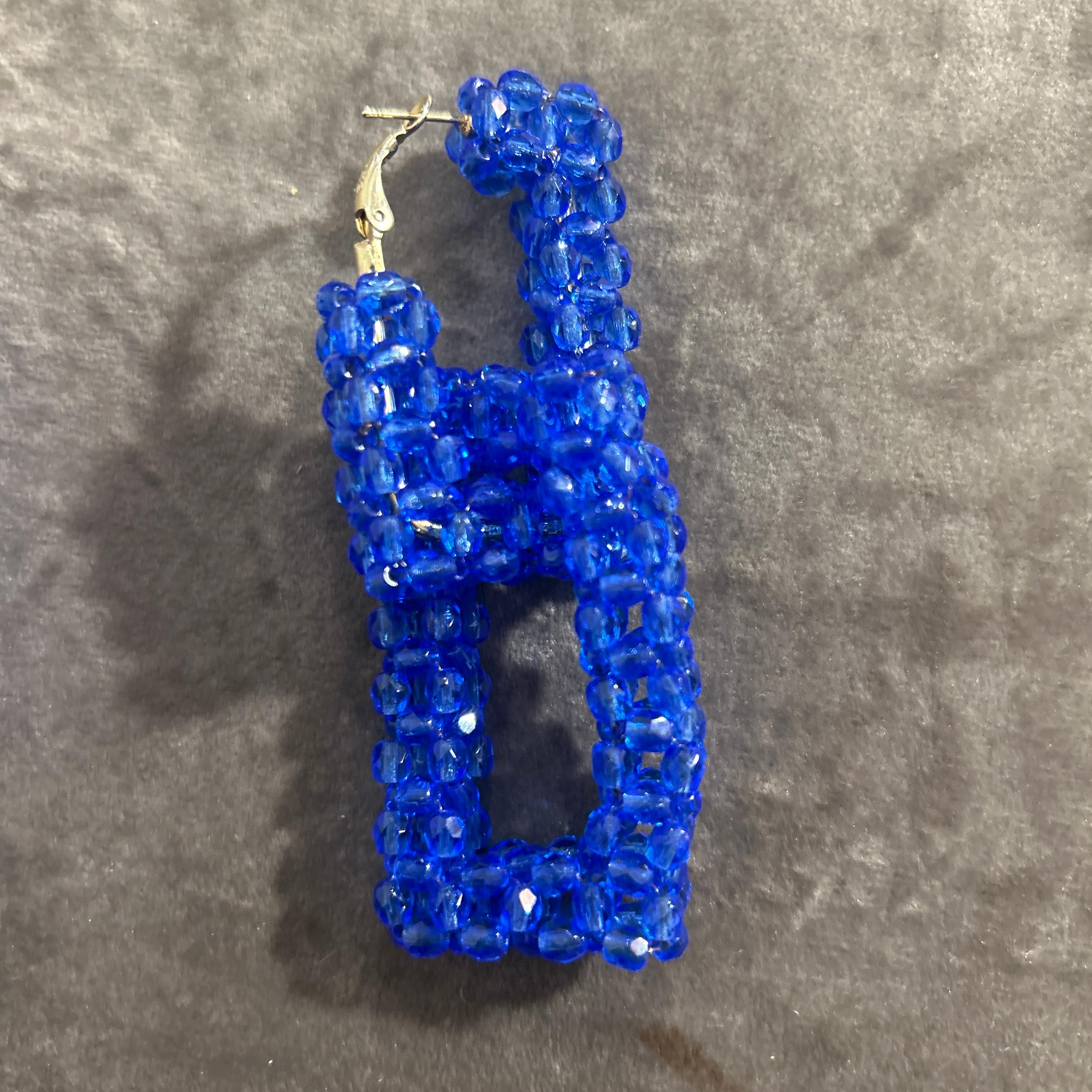 Pendientes de eslabones rectangulares azules del siglo XXI de Coppola e Toppo en venta 1