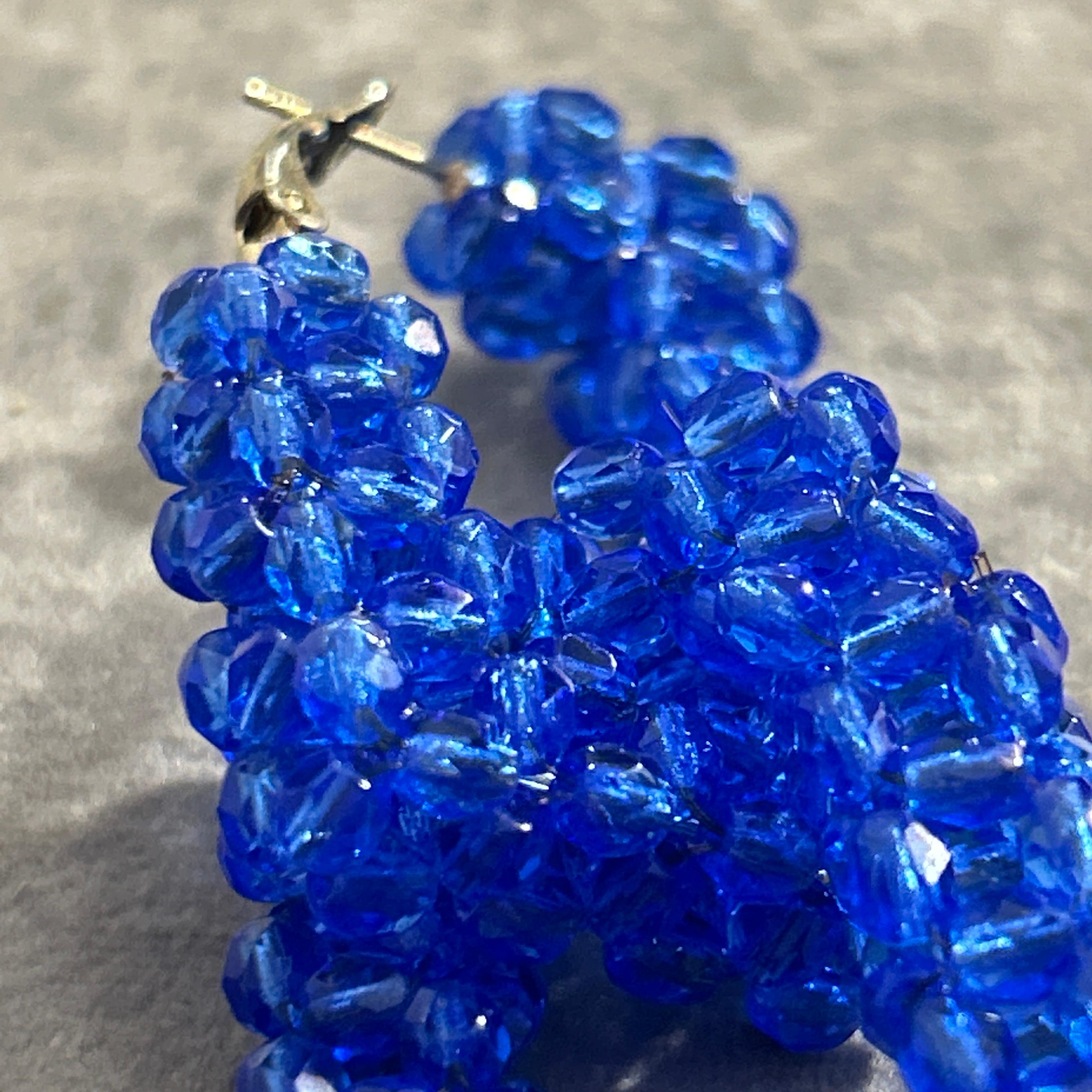 Pendientes de eslabones rectangulares azules del siglo XXI de Coppola e Toppo en venta 3