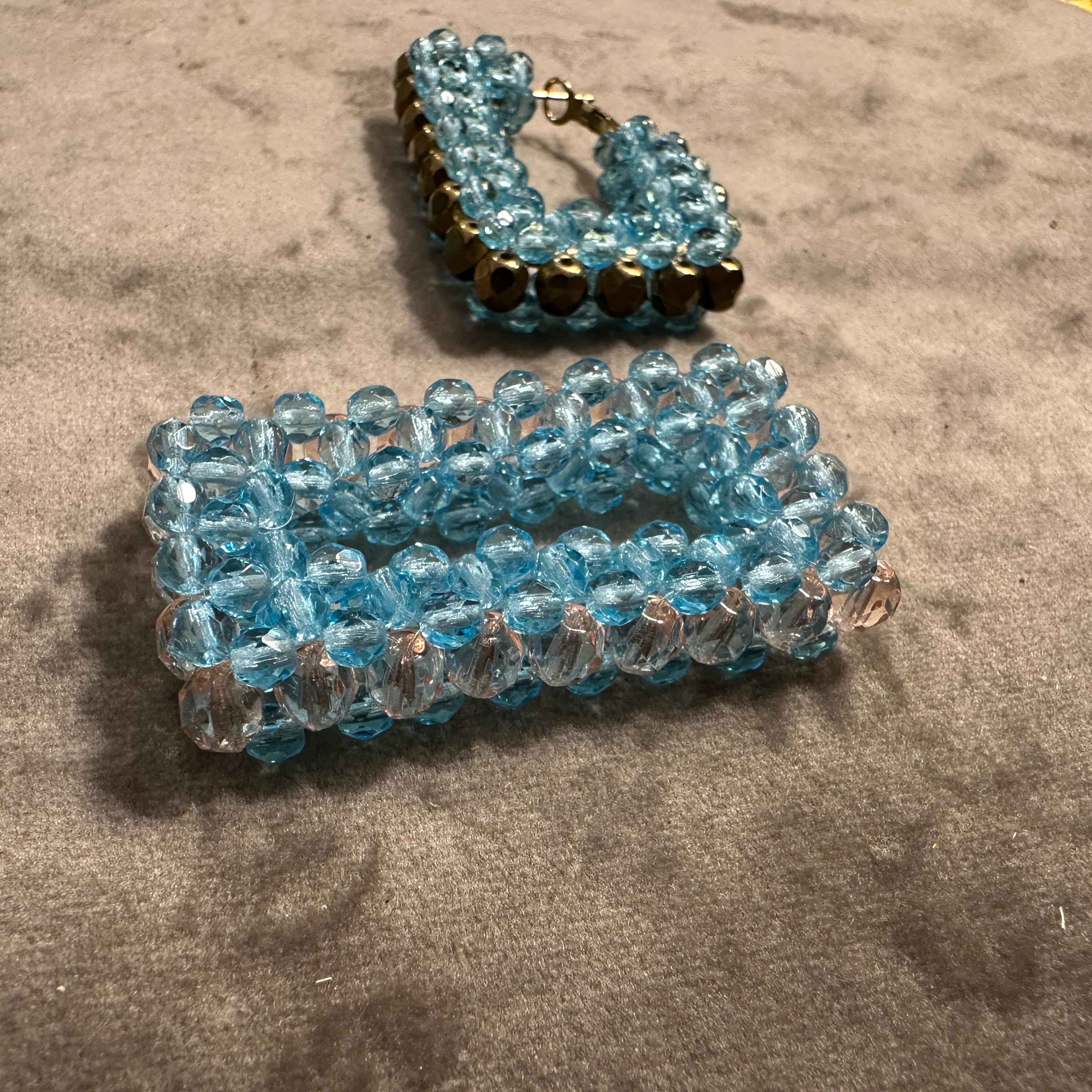 Clous d'oreilles rectangulaires turquoise du 21e siècle par Coppola e Toppo en vente 5