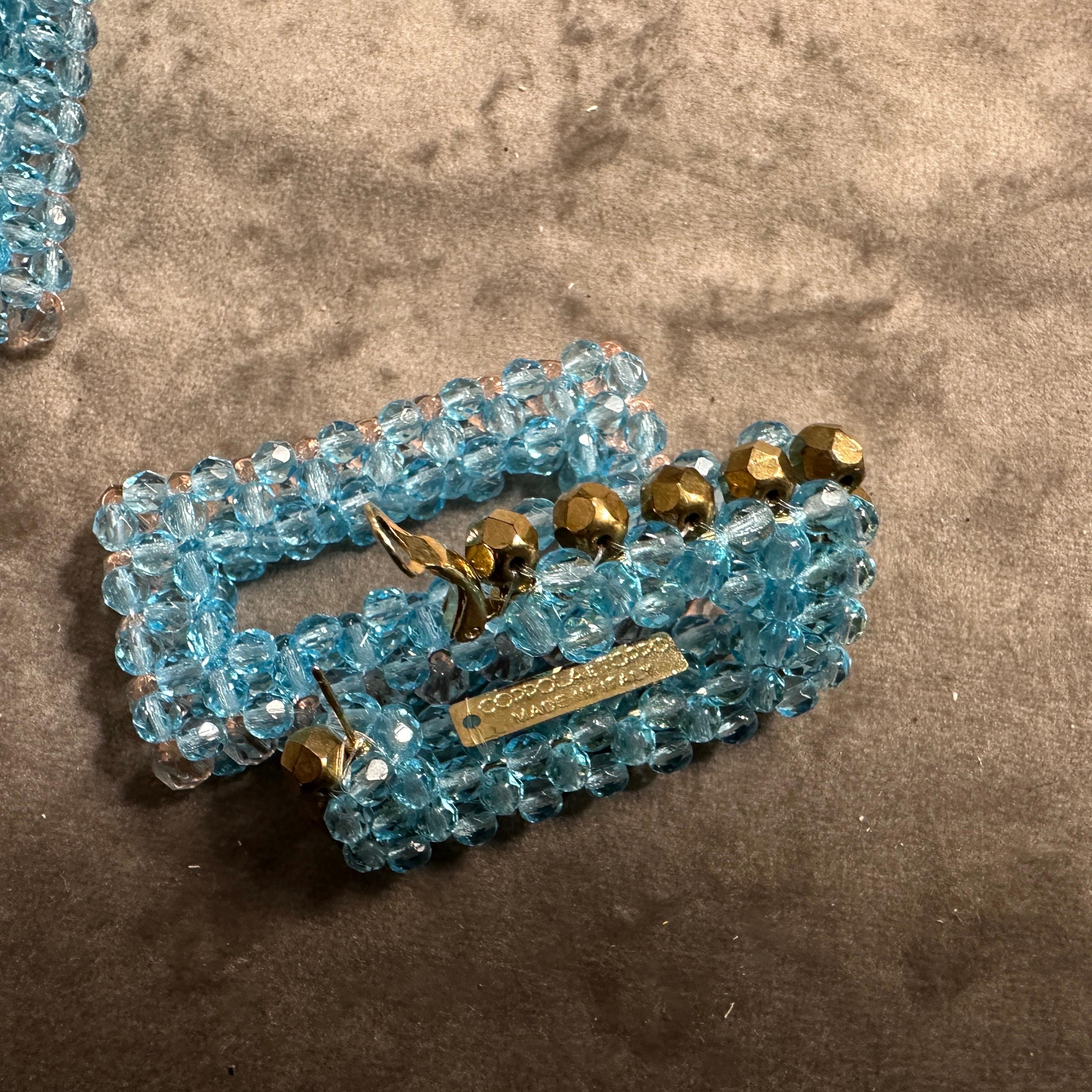 Clous d'oreilles rectangulaires turquoise du 21e siècle par Coppola e Toppo en vente 1