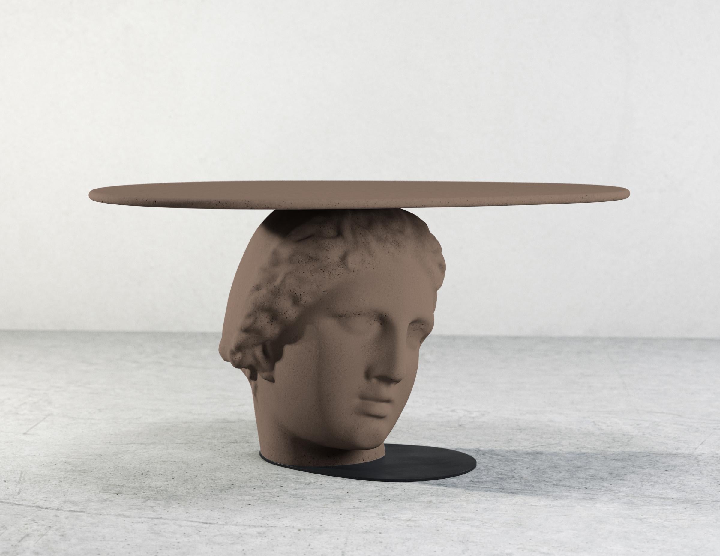 21st Century Studio Irvine Betti Mod.II Coffee Side Table Concrete Grey Cement For Sale 8