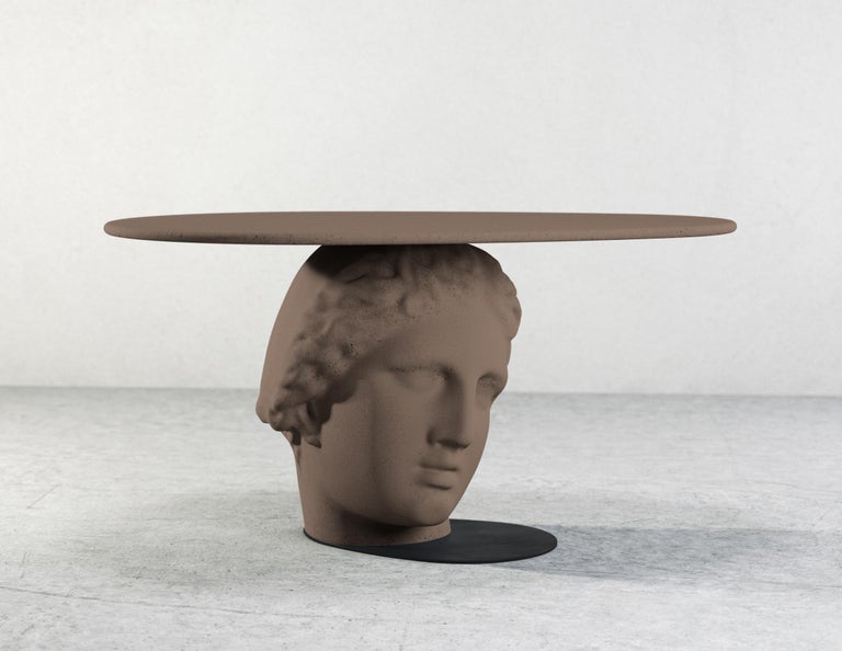 21st Century Studio Irvine Betti Mod.II Coffee Side Table Concrete Grey Cement For Sale 9