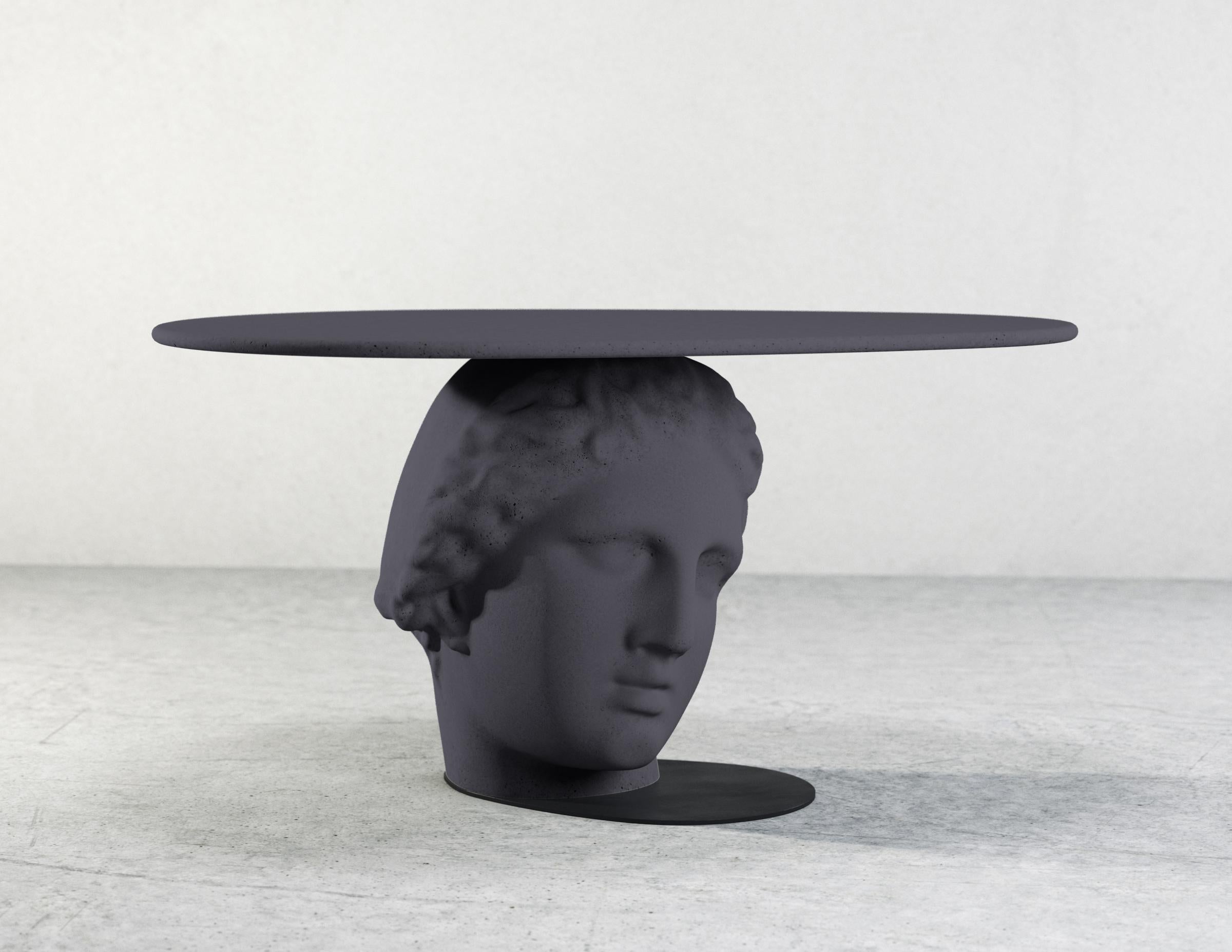 21st Century Studio Irvine Betti Mod.II Coffee Side Table Concrete Grey Cement For Sale 10