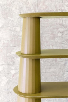 21st Century Studio Irvine Fusto Bookcase Concrete Bookshelves Yellow Cement