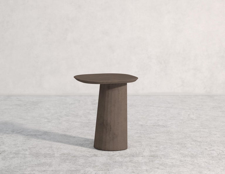 21st Century Studio Irvine Fusto Concrete Coffee Table Green Fir Cement Mod.II For Sale 3