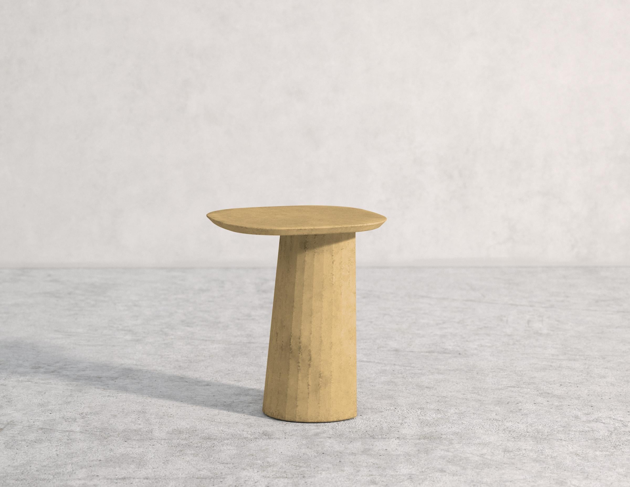 21st Century Studio Irvine Fusto Concrete Coffee Table Green Fir Cement Mod.II For Sale 3