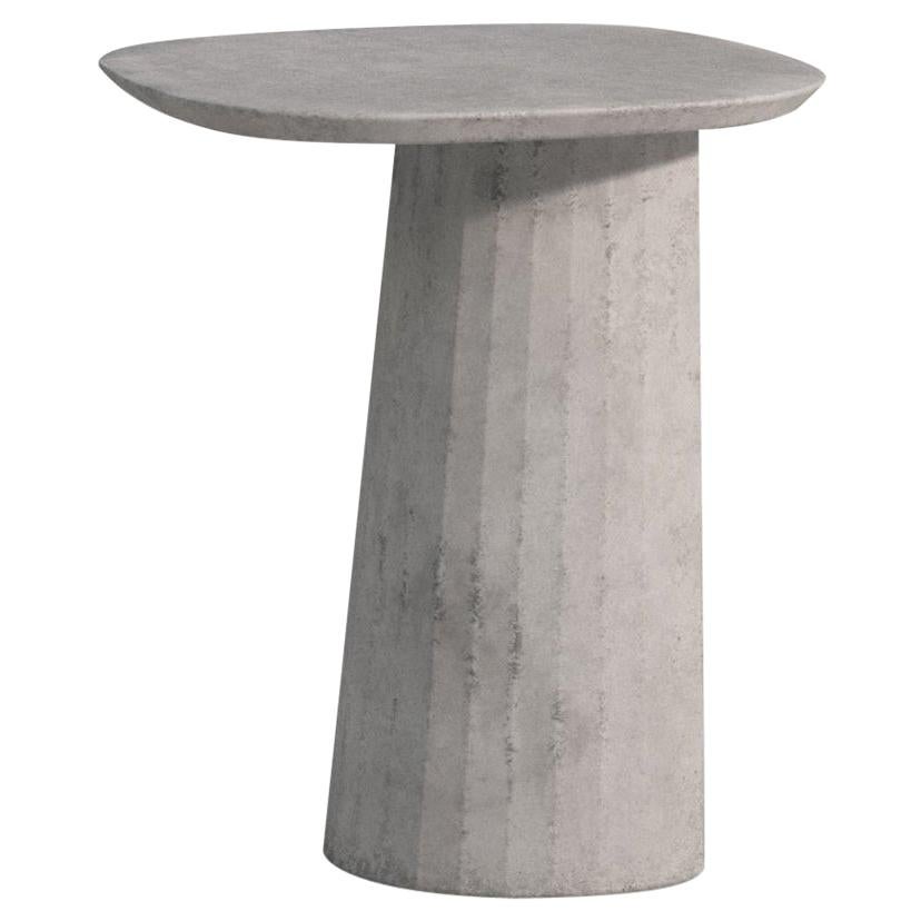 Molded 21st Century Studio Irvine Fusto Concrete Coffee Table Green Fir Cement Mod.II For Sale