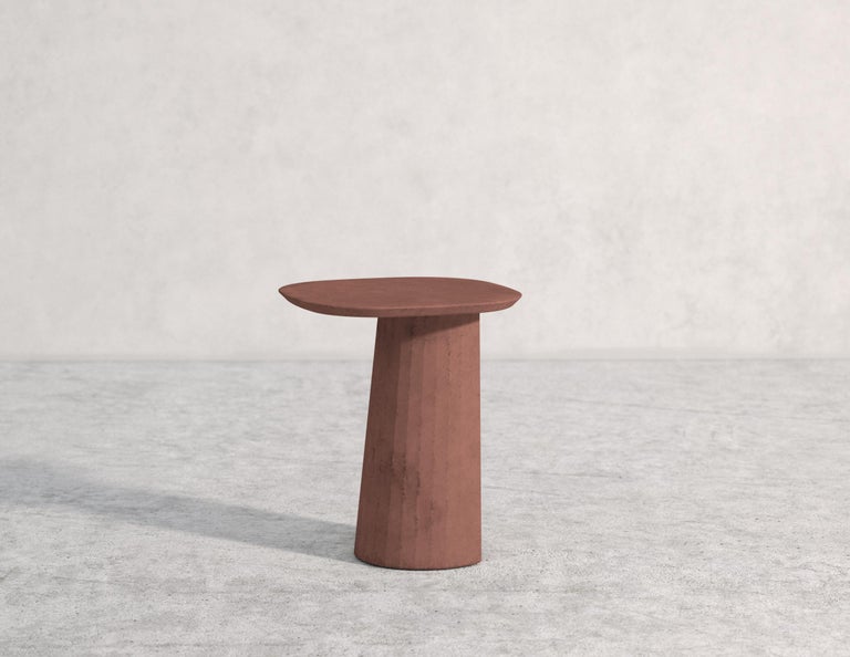 21st Century Studio Irvine Fusto Concrete Coffee Table Green Fir Cement Mod.II For Sale 1