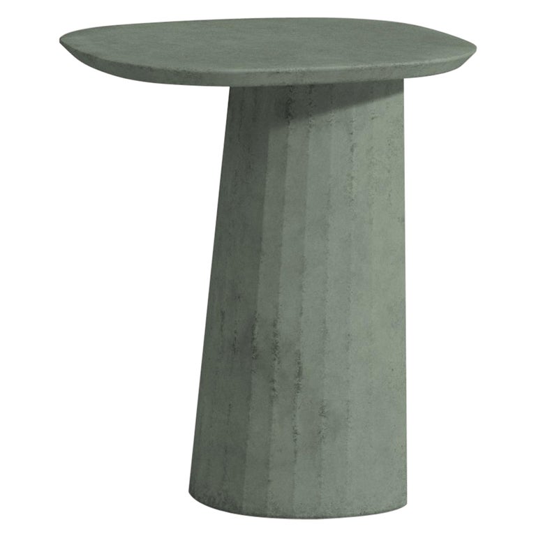 21st Century Studio Irvine Fusto Concrete Coffee Table Green Fir Cement Mod.II For Sale