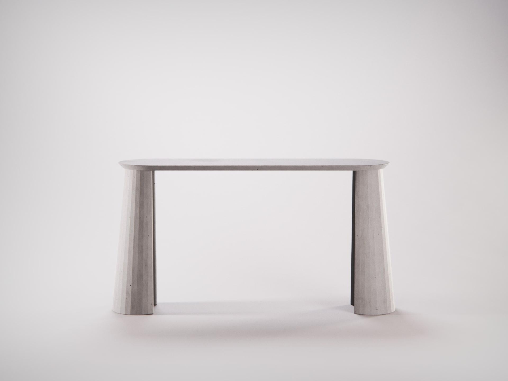 21st Century, Studio Irvine Fusto Console Table Mod, I Concrete Yellow Cement For Sale 3