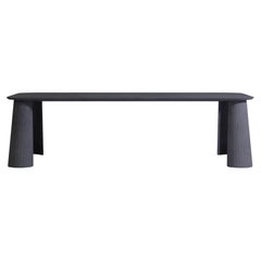 21St Century Studio Irvine Fusto Rectangular Dining Table Ink Cement Color