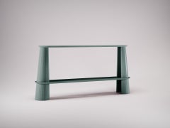 21st Century Studio Irvine Fusto Side Console Table Concrete Cement Ultramarine
