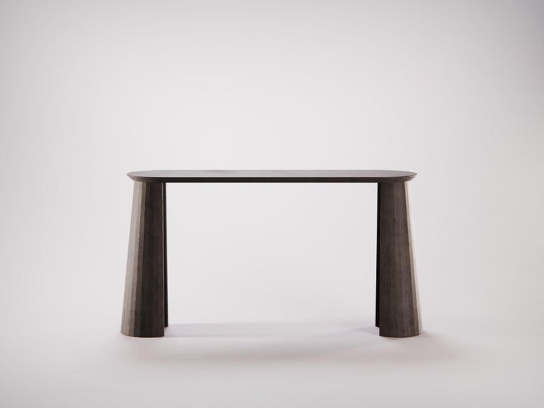 21st Century Studio Irvine Fusto Side Console Table Mod. I Concrete Green Cement In New Condition For Sale In Rome, Lazio