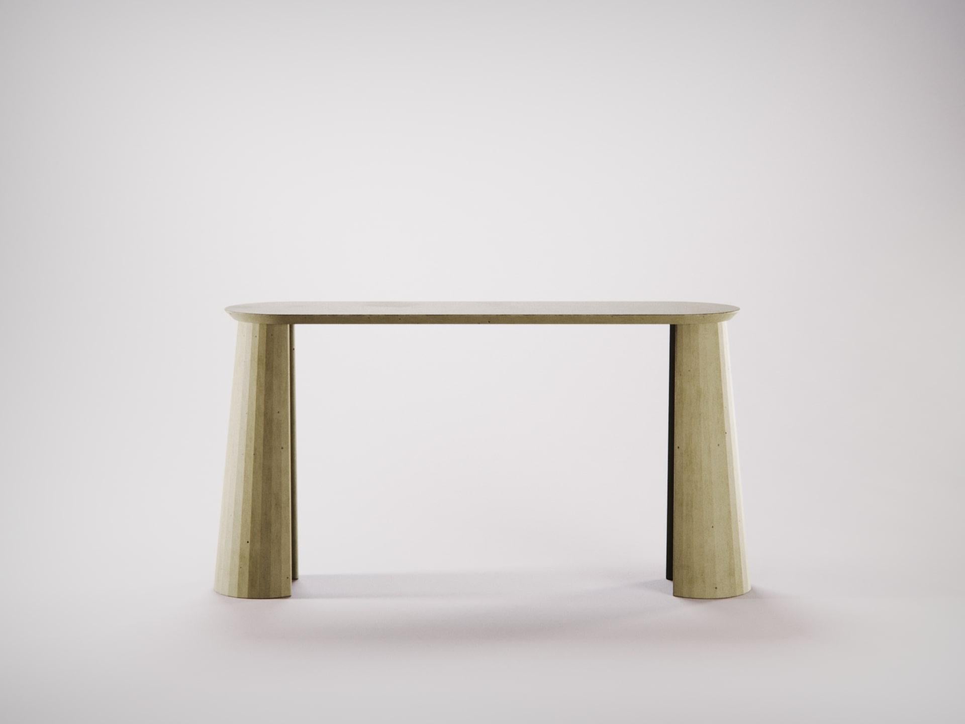 Console d'appoint Fusto de Studio Irvine du 21e siècle, Mod. I béton vert ciment en vente 1