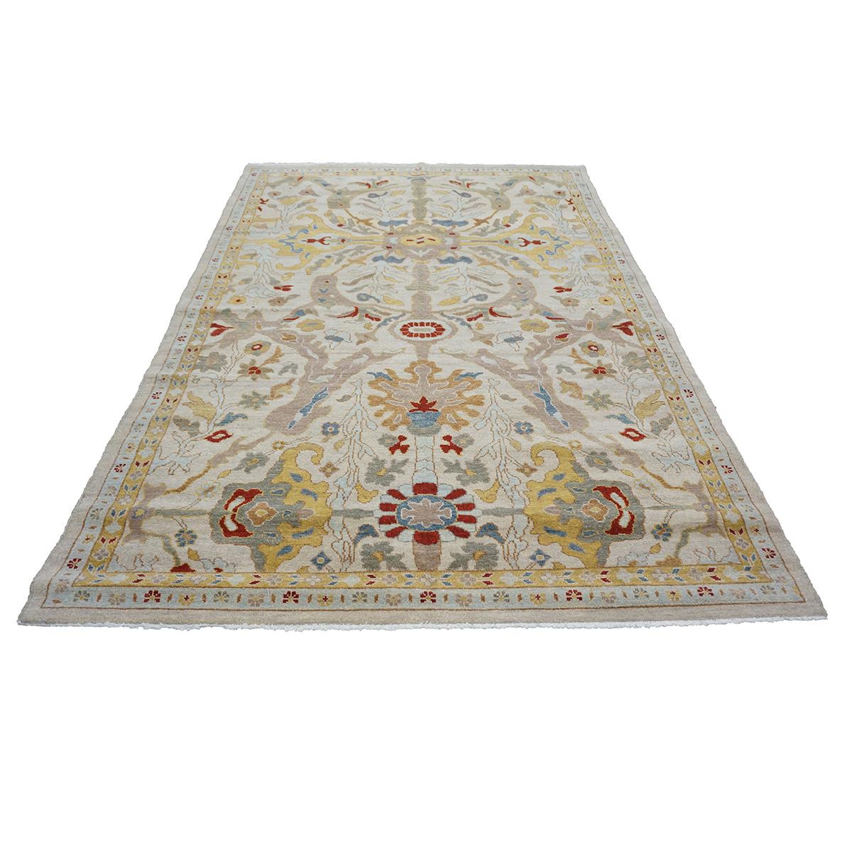 Ashly Fine Rugs presents an antique recreation of an original Persian Sultanabad Handmade Area Rug. Part of our own limited production, this antique recreation was thought of and created in-house and 100% handmade in Afghanistan by master weavers.