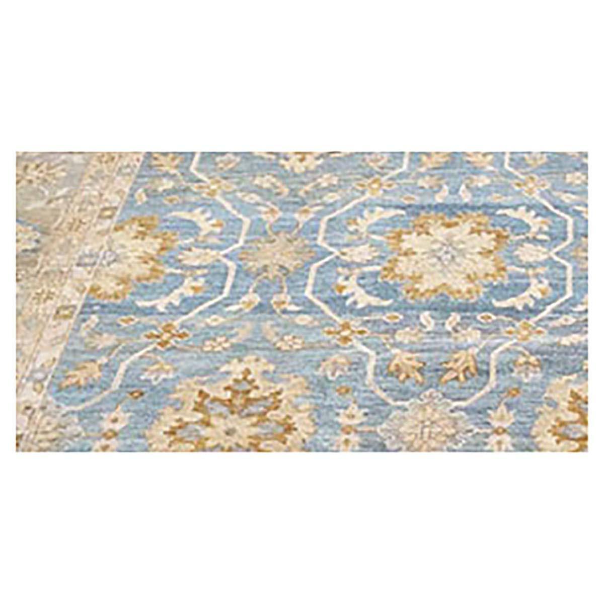 Hand-Woven 21st Century Sultanabad Master 10x14 Blue & Gold Handmade Area Rug For Sale