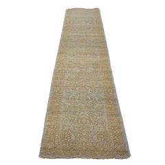 21st Century Sultanabad Master 3x12 Light Slate & Gold Hallway Runner Rug