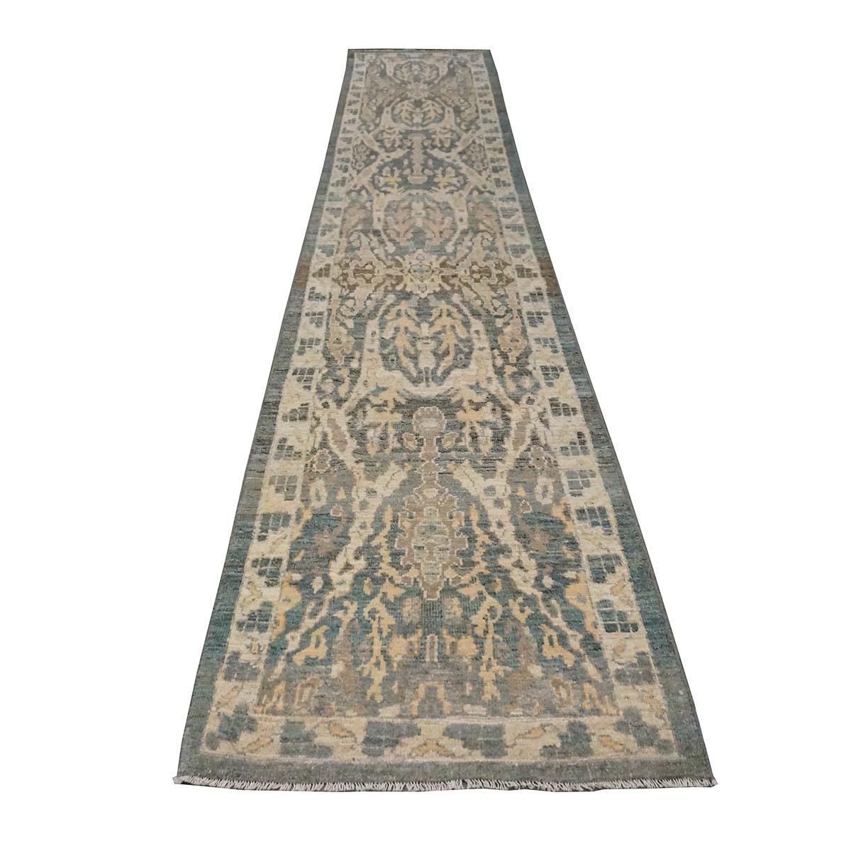  Ashly Fine Rugs presents an antique recreation of an original Persian Sultanabad Hall Runner. Part of our own production, this antique recreation was thought of and designed in-house and 100% handmade in Turkey by master weavers. Sultanabads are
