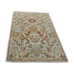 Afghan Sultanabad Master Wool 3x5 Slate, Red, & Green Handmade Area Rug