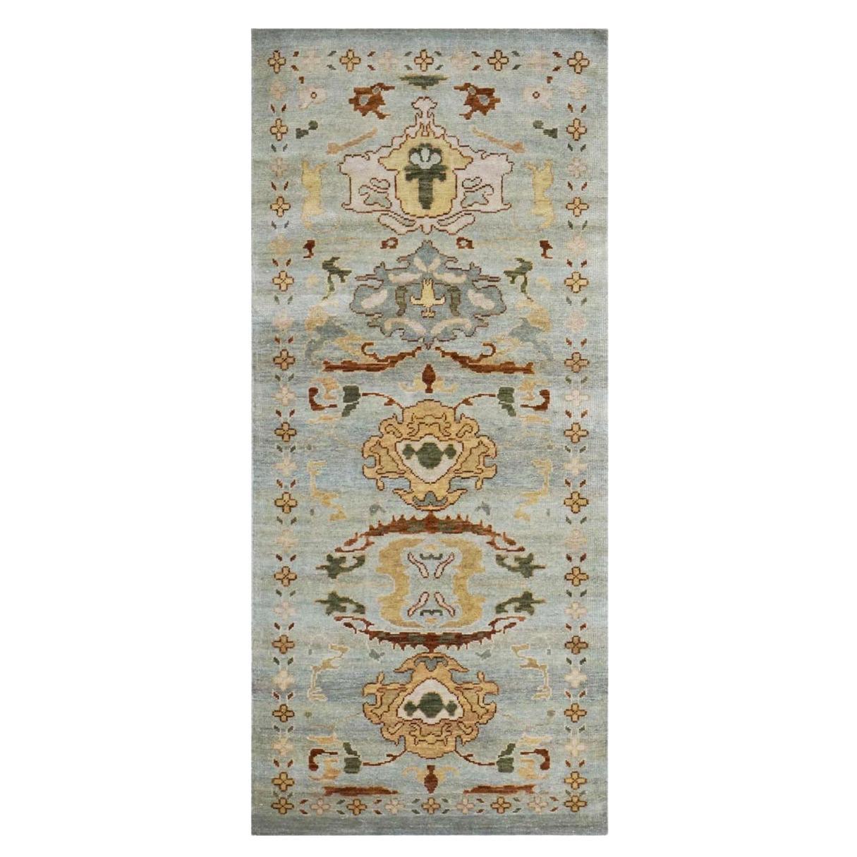 21st Century Sultanabad Master 3x6 Slate, Beige, & Brown Hallway Runner Rug