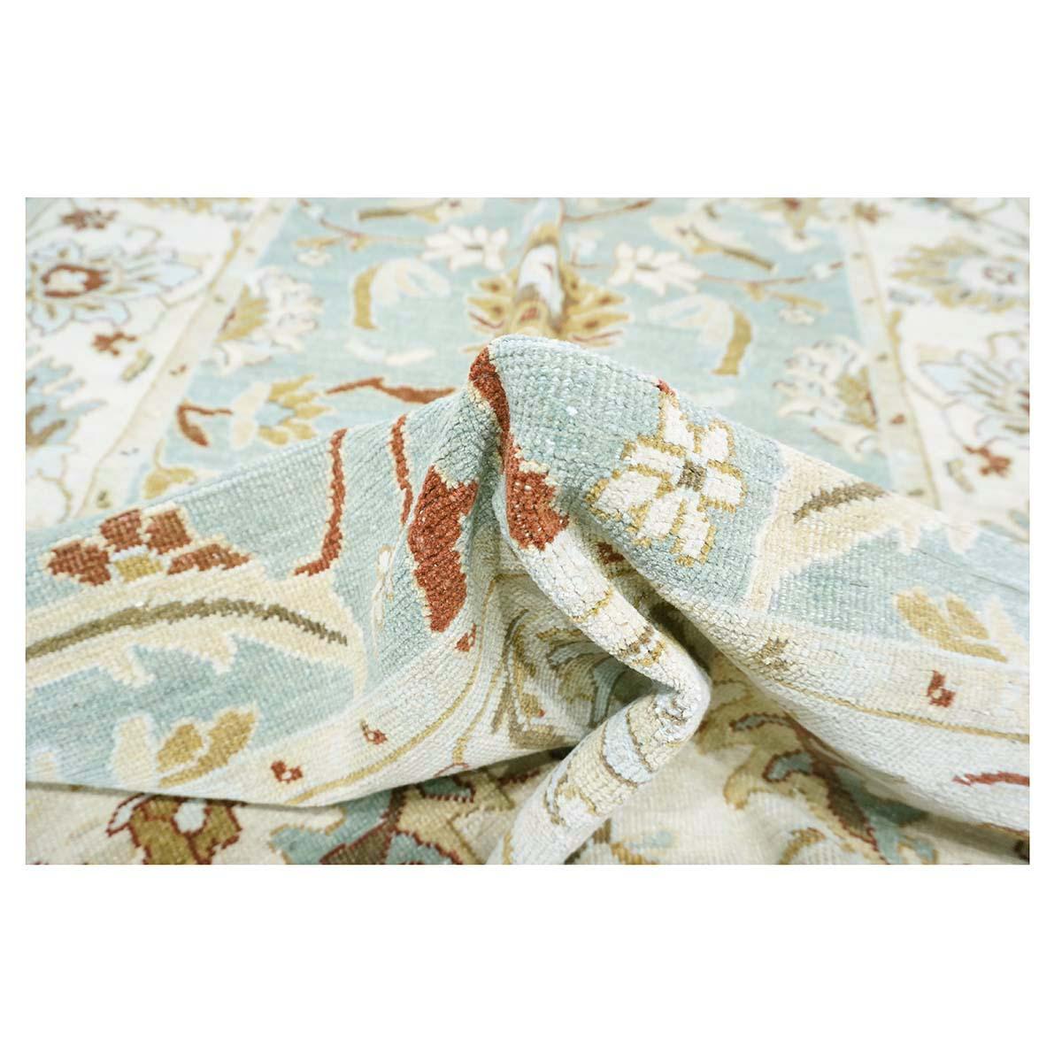 Sultanabad Master 5x8 handgefertigter Teppich aus Schieferblau, Elfenbein, Rot, Hellbraun, Tan, 21. Jahrhundert im Angebot 2