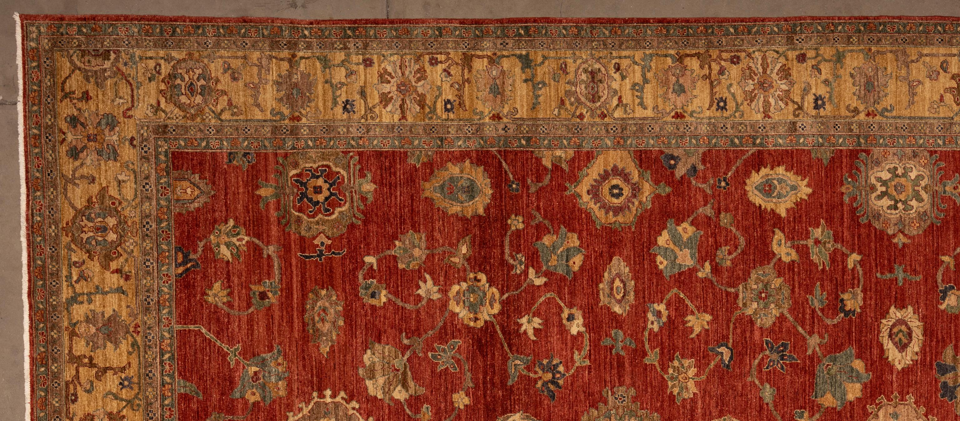 Pakistani 21st Century Sultanabad Rug For Sale