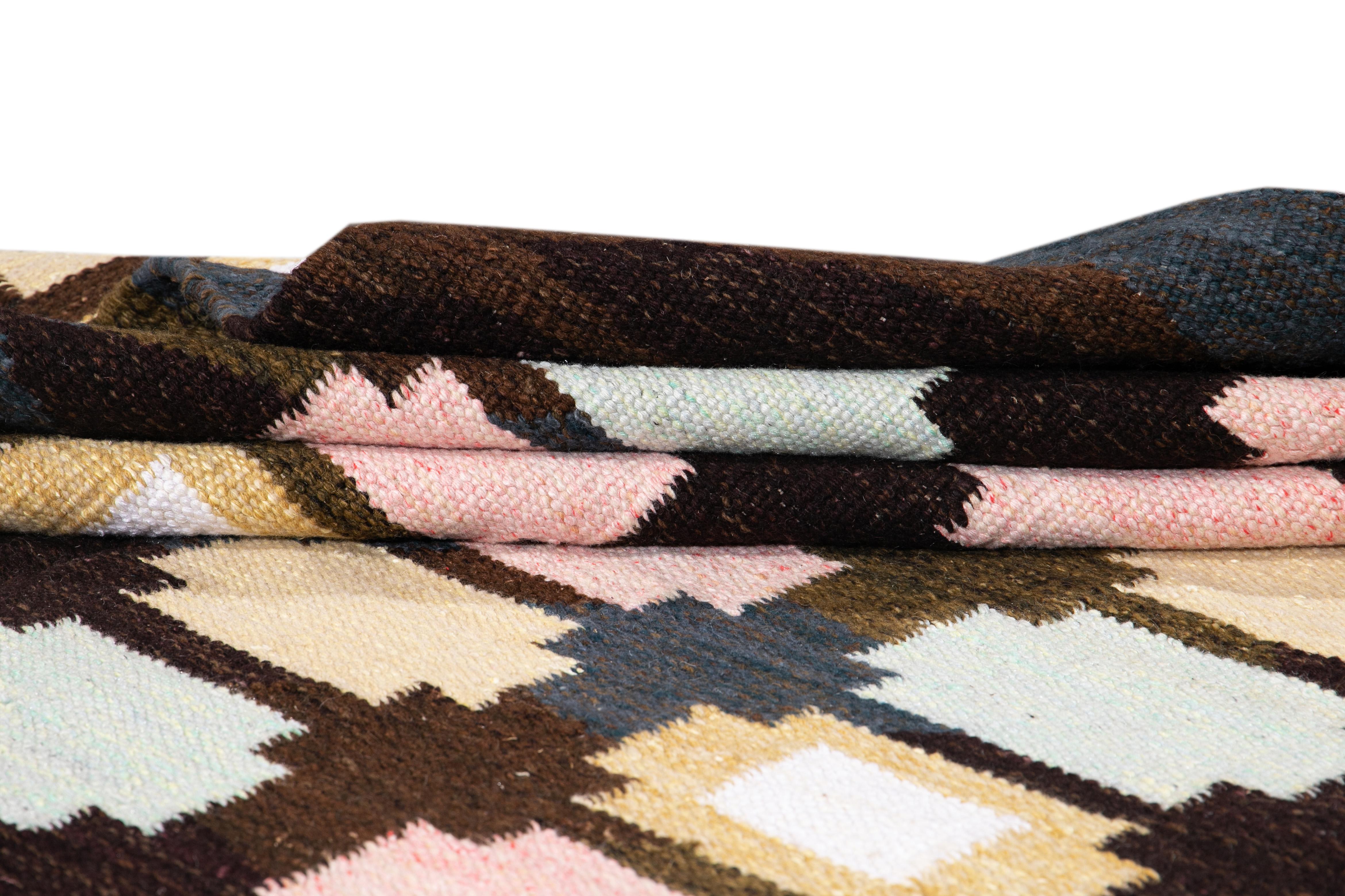 Contemporary  21st Century Modern Swedish-Style Wool Rug  For Sale