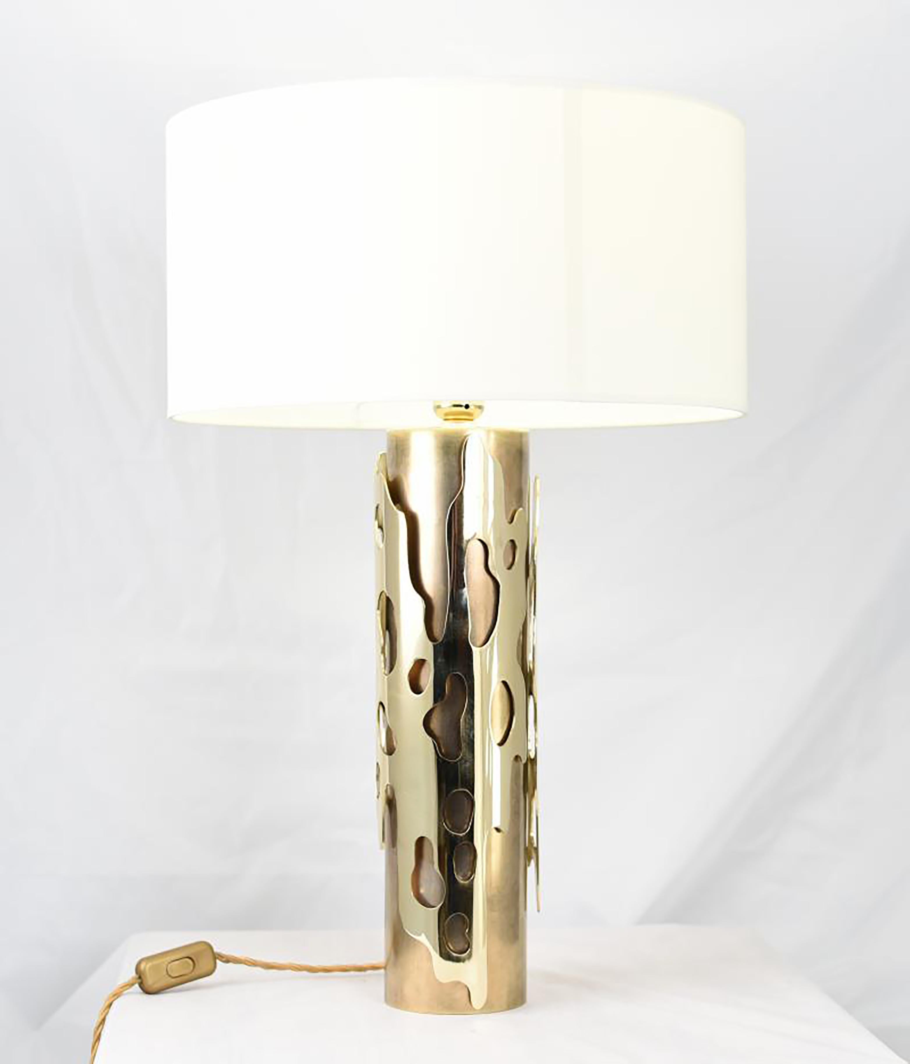 Brushed brass base and mirror polished brass ornement.

Jean Arriau is sensitive to everything around him and likes to describe it through sculptures more grandiose than each other.

The signature Jean Arriau truly is one of France's finest