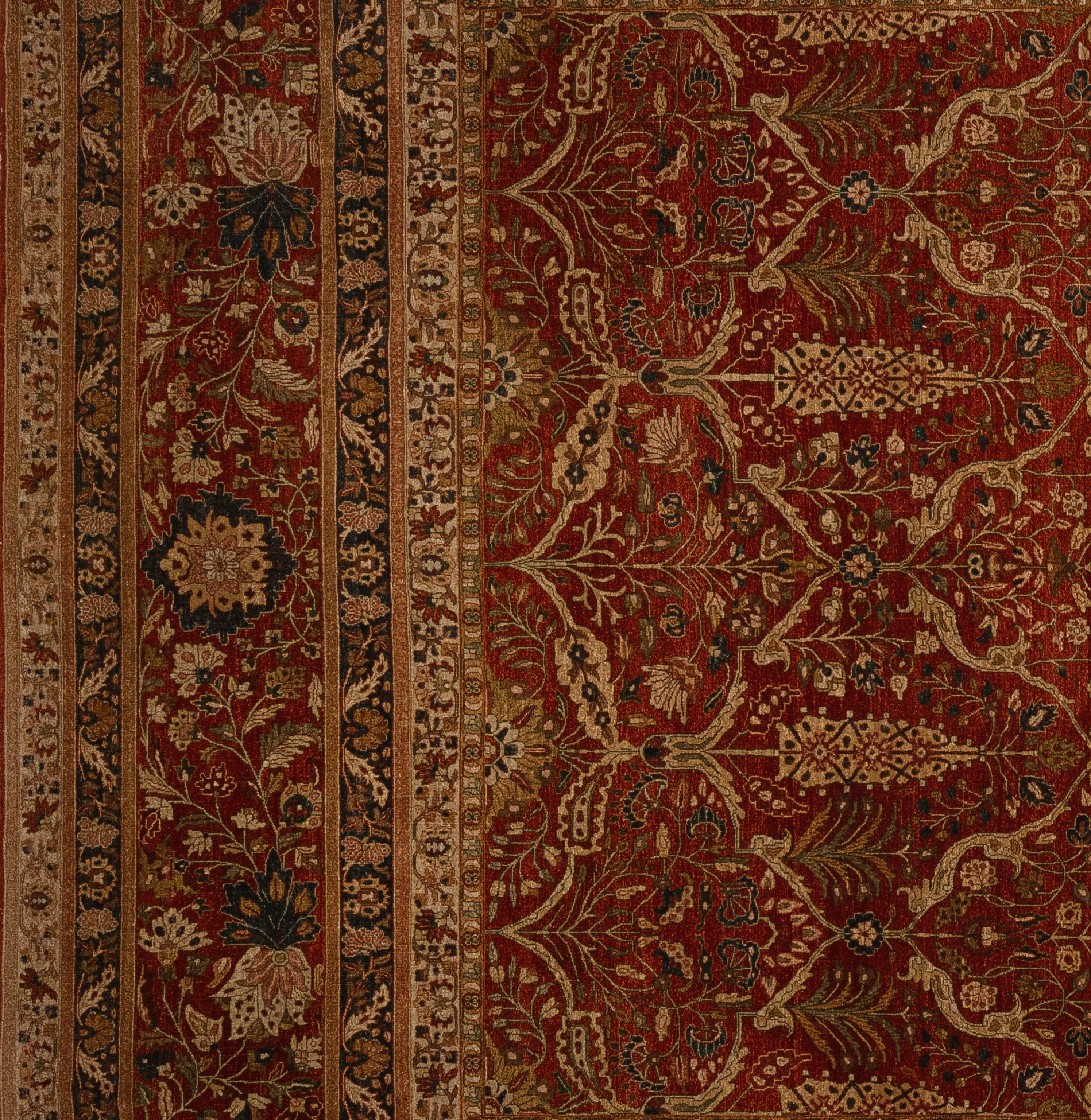 Indien Tapis de Tabriz du 21e siècle en vente