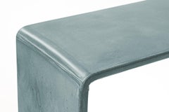 21st Century TadaoAlto Concrete Console, Light Blue Cement Color Special Edition