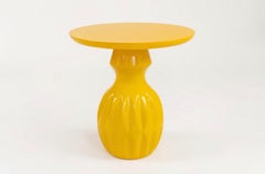 Tavolino "Talia" del XXI secolo in cristallo verde Francia Popus Editions