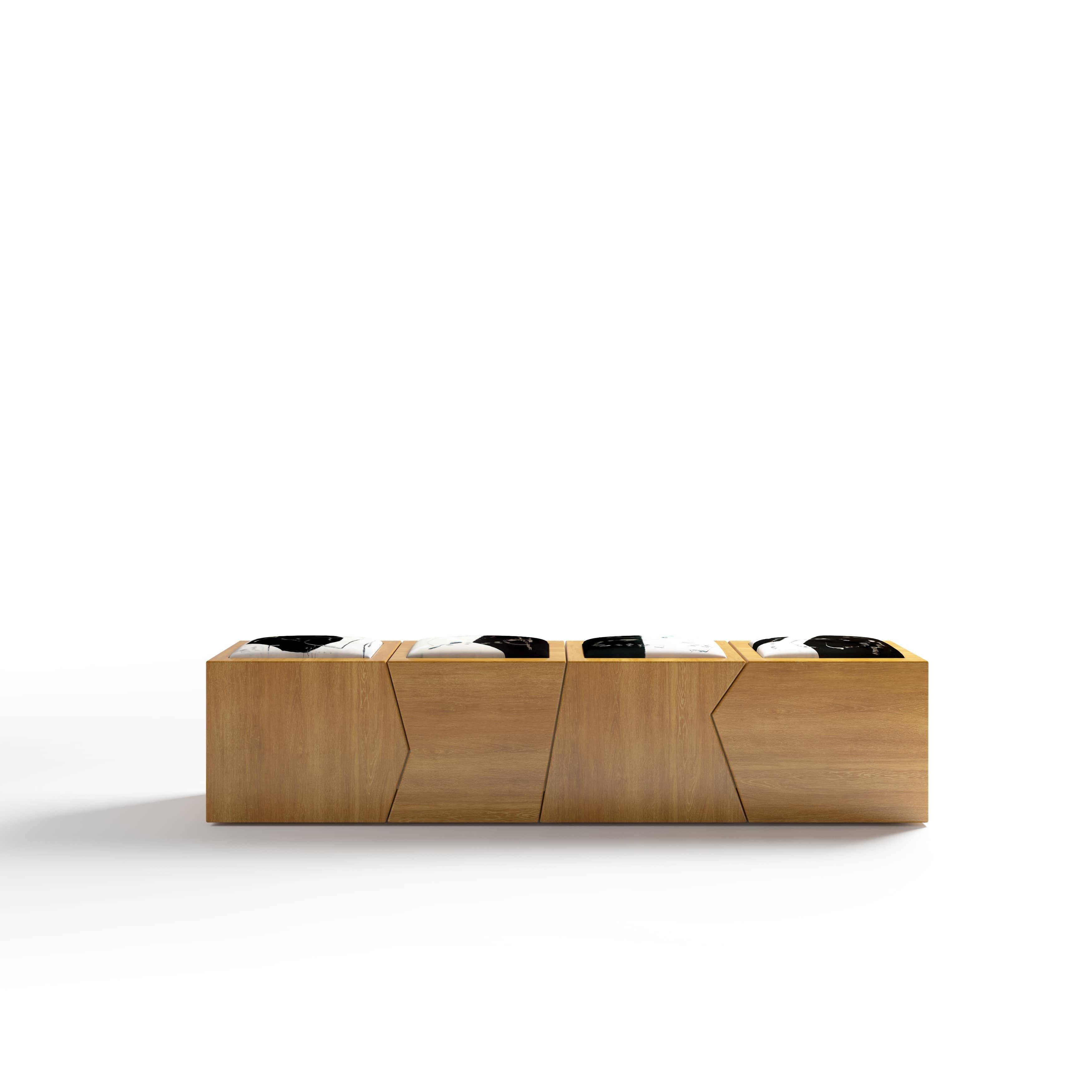 Portuguese 21st Century Tang Bench by Matteo Stucchi and Yuan-Wen Wang For Sale
