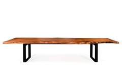 Mesa Taurus Siglo XXI, Madera maciza de Macrocarpa, Resina, Hebanon, Made in Italy