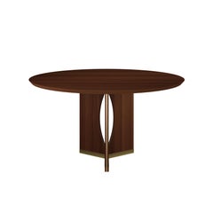 21st Century Taylor Round Dining Table Wood Made in Portugal by Wood Tailors