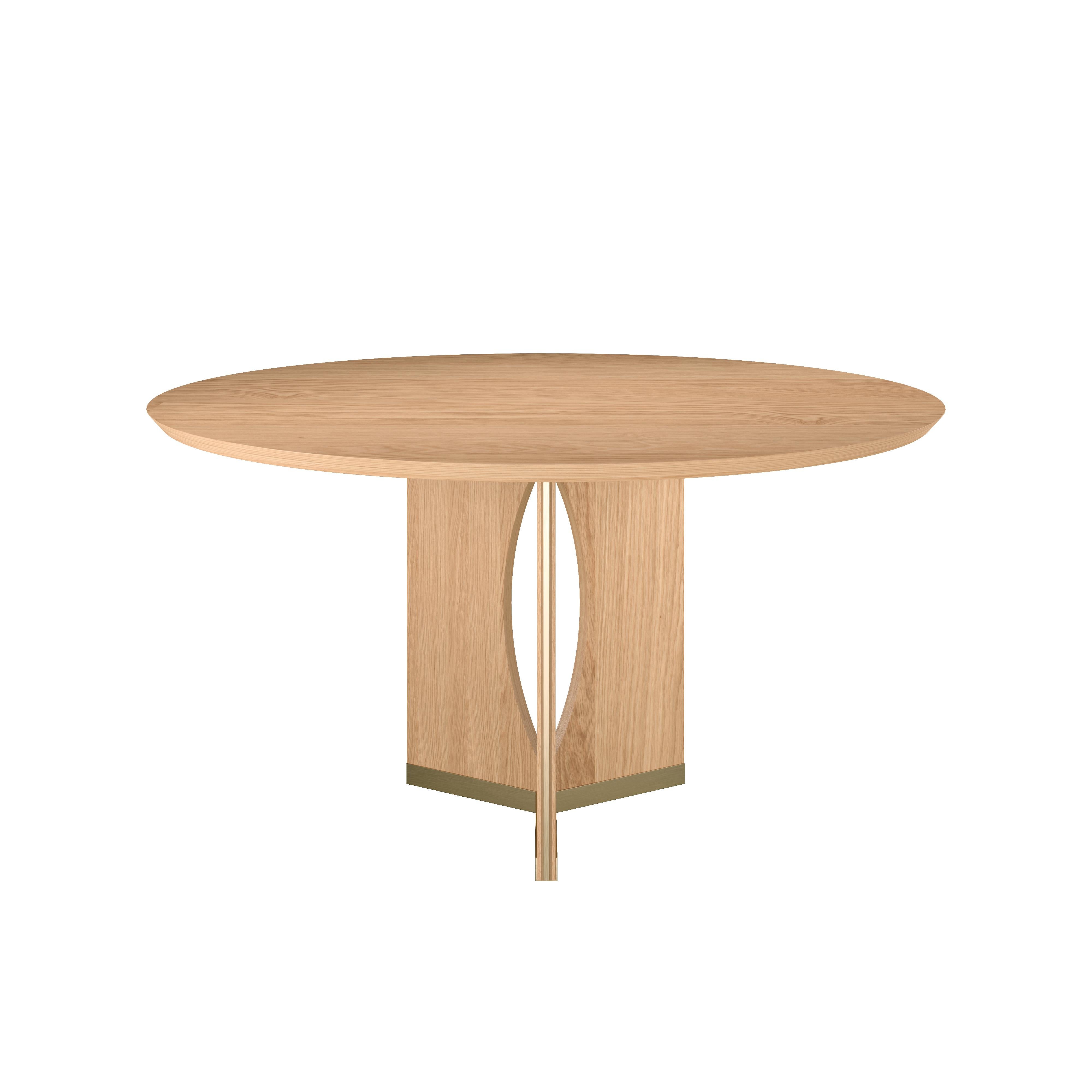 21st Century A Taylor Round Dining Table Walnut Wood Neuf - En vente à RIO TINTO, PT