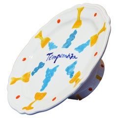 21st Century Temperanza Tray Handmade and Hand Glazed in Italy by Ilaria Bianchi