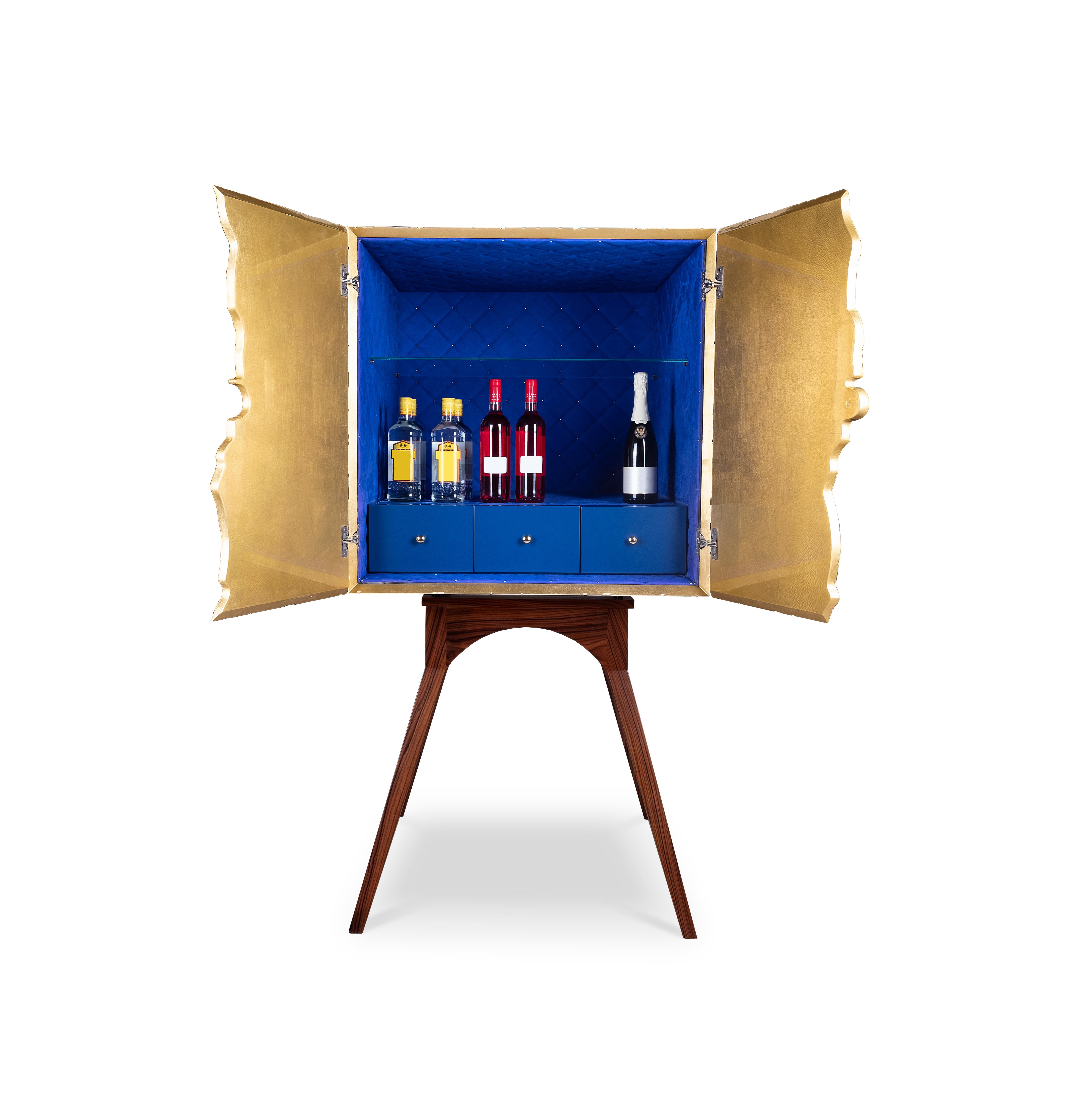 The Templo contemporary cabinet is inspired by the eccentric and unusual buildings of Gaudi, a Spanish artistic reference. In the simplest environment it exalts life and joy, conveys positive feelings and provides a unique experience of