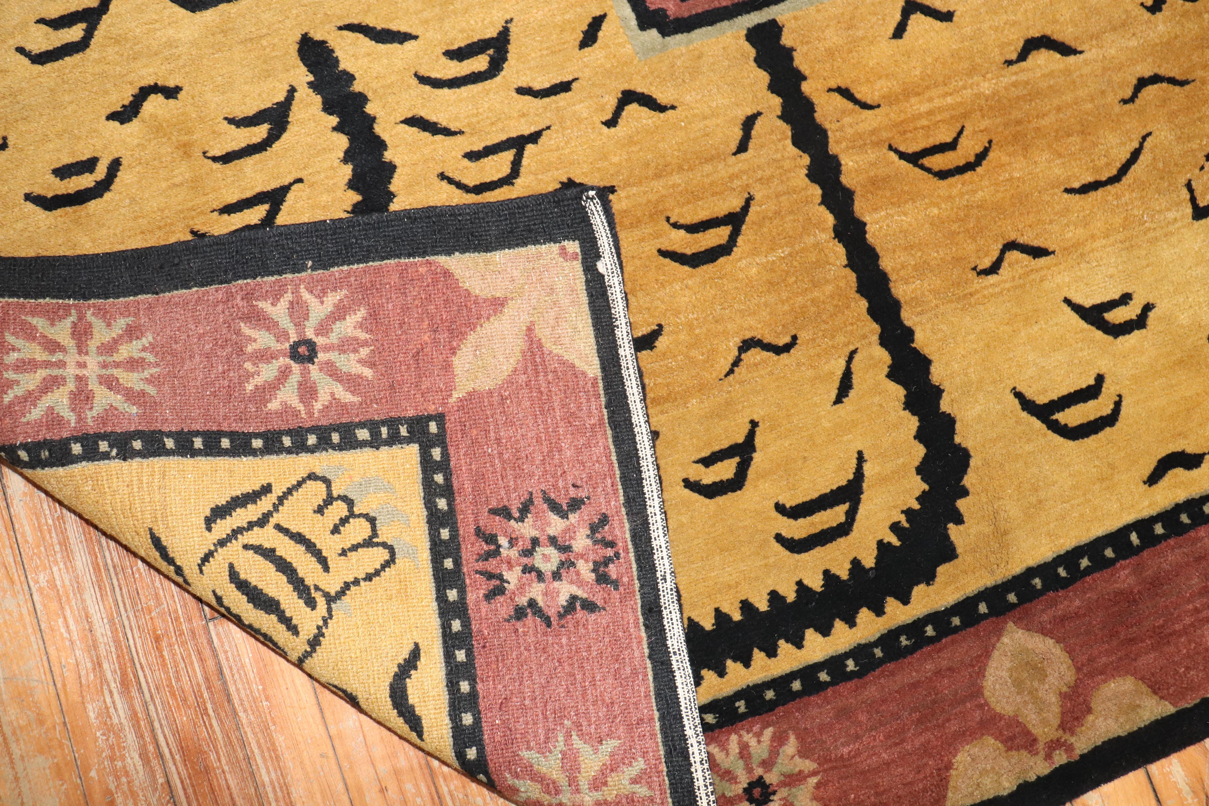 Hand-Woven 21st Century Nepalese Pictorial Rug
