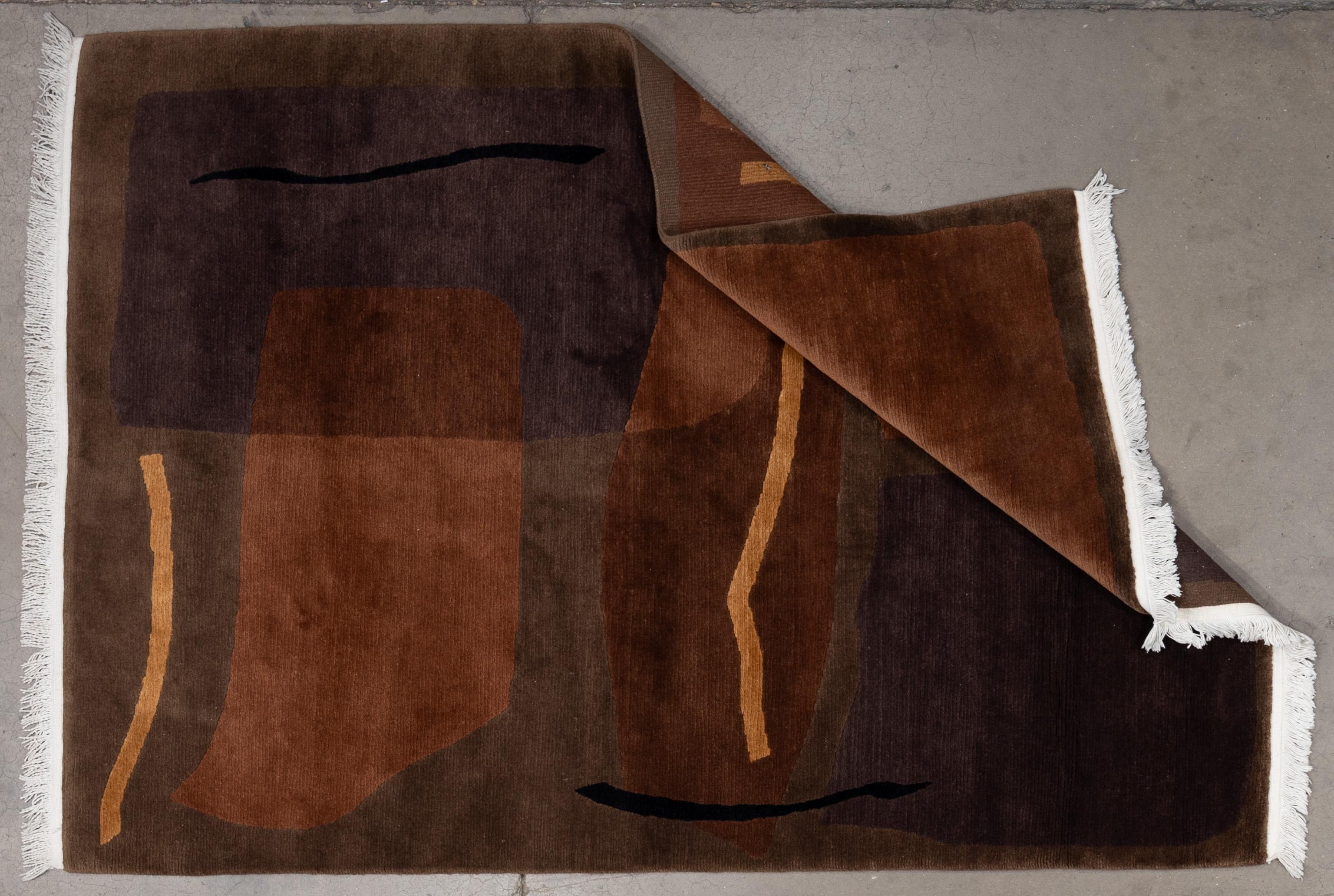 Hand-Woven 21st Century Contemporary Rug For Sale