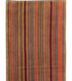 21st Century Tibetan Striped Small Runner by Galerie Shabab