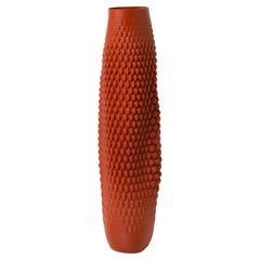 Vase Inde du 21e siècle en émail à tomates et plastique biologique fabriqué à la main, Italie