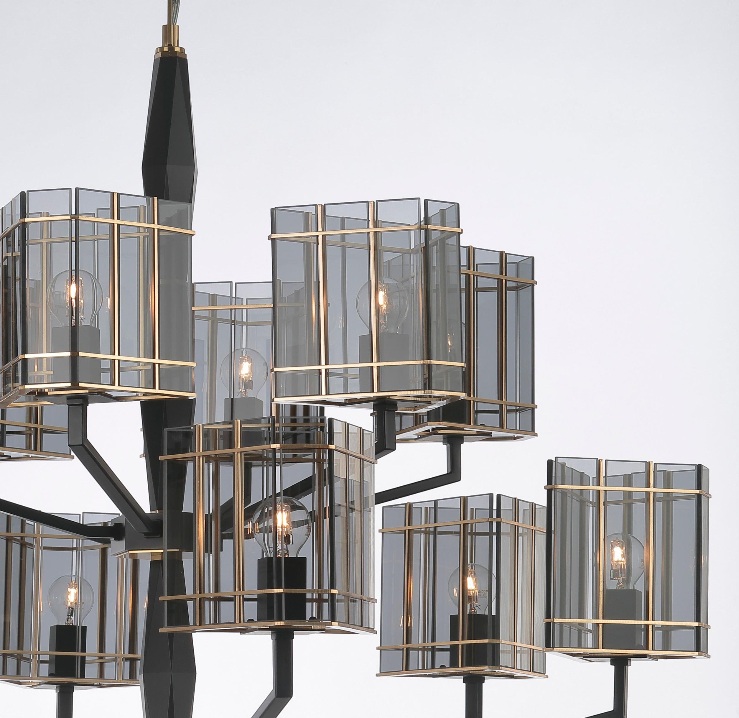 TOP GLASS Chandelier 611-GK-X by OFFICINA LUCE In New Condition For Sale In Prato, IT