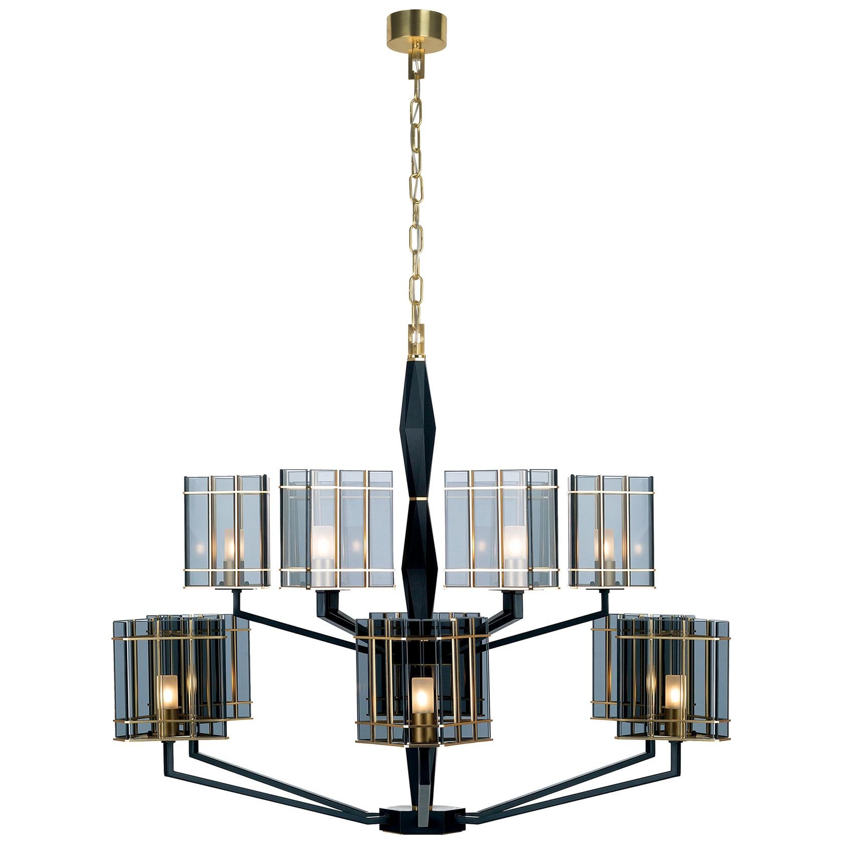 TOP GLASS Chandelier 611-GK-X by OFFICINA LUCE
