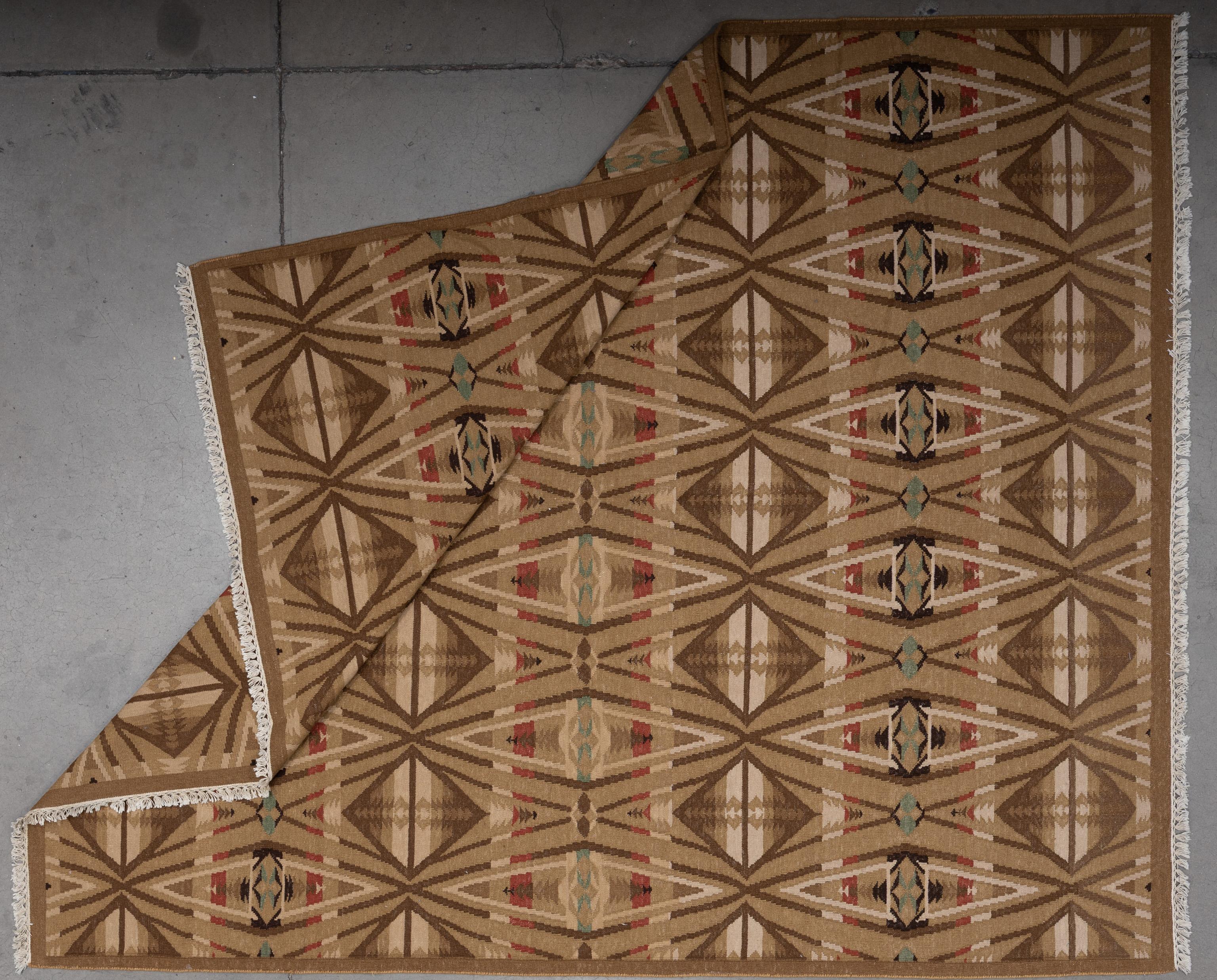 Stammes-Kilim des 21. Jahrhunderts (Indisch) im Angebot