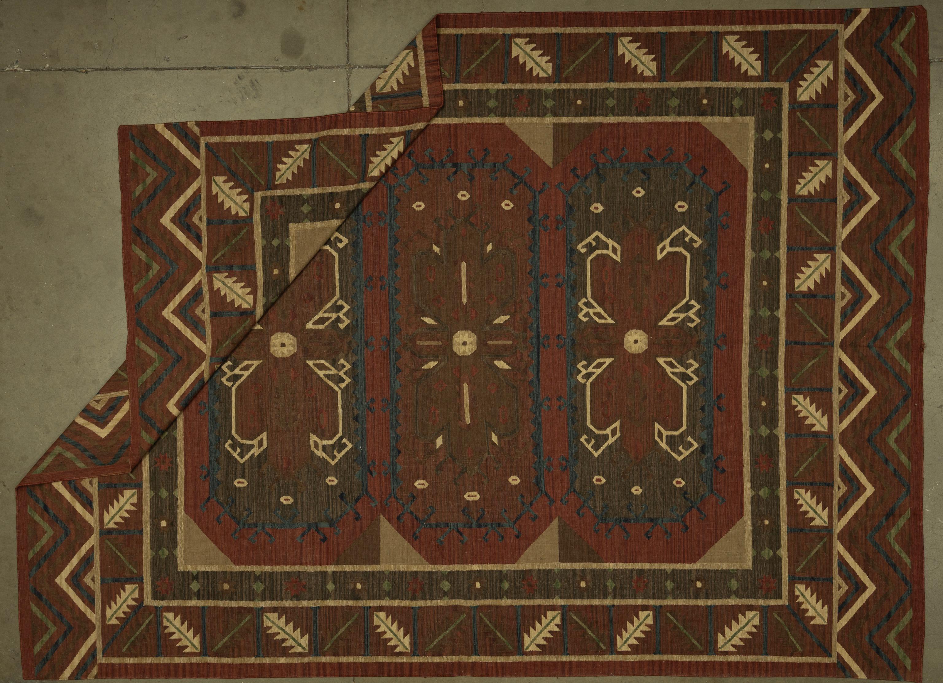 Tessuto a mano Kilim tribale del 21° secolo in vendita