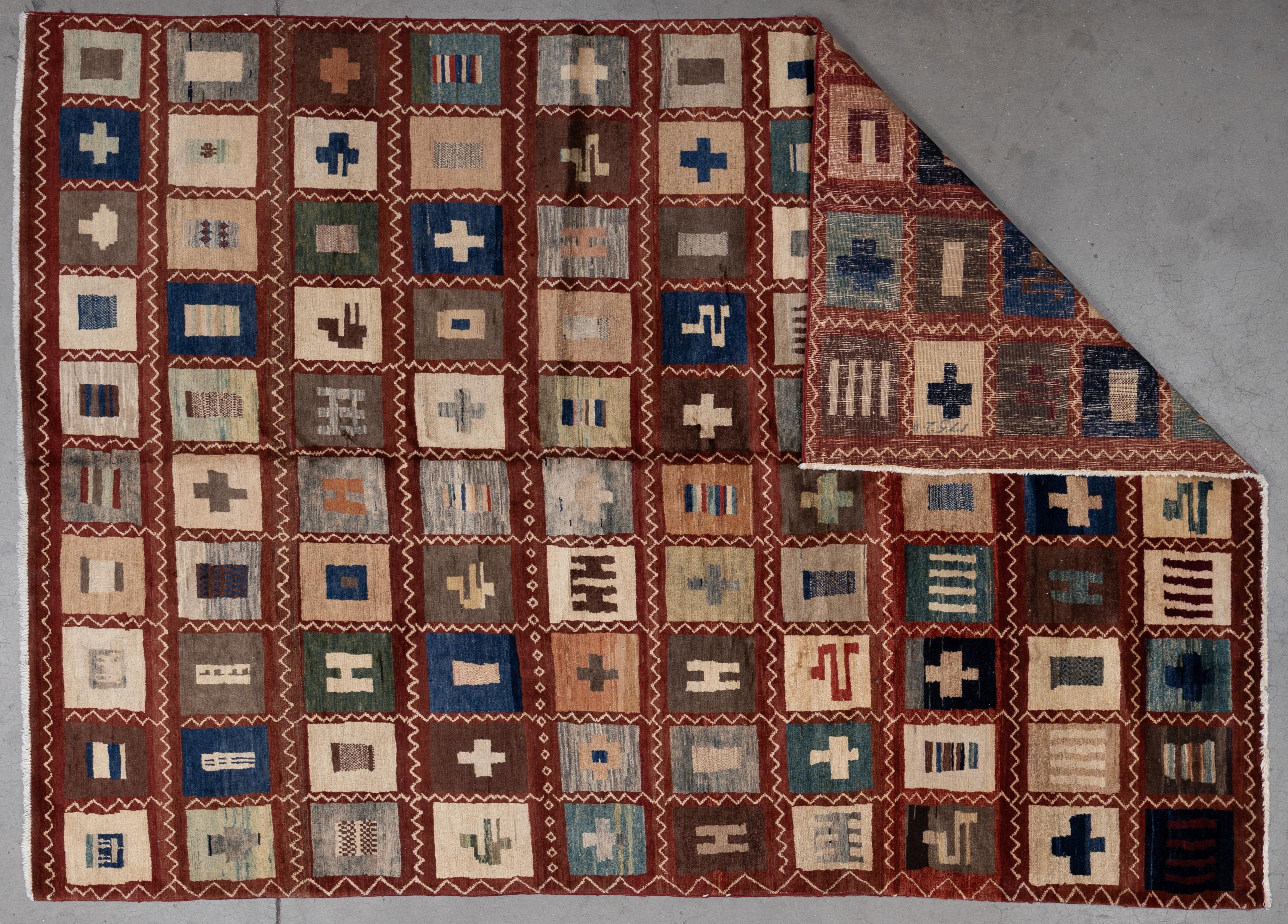 Hand-Woven 21st Century Tribal Rug For Sale