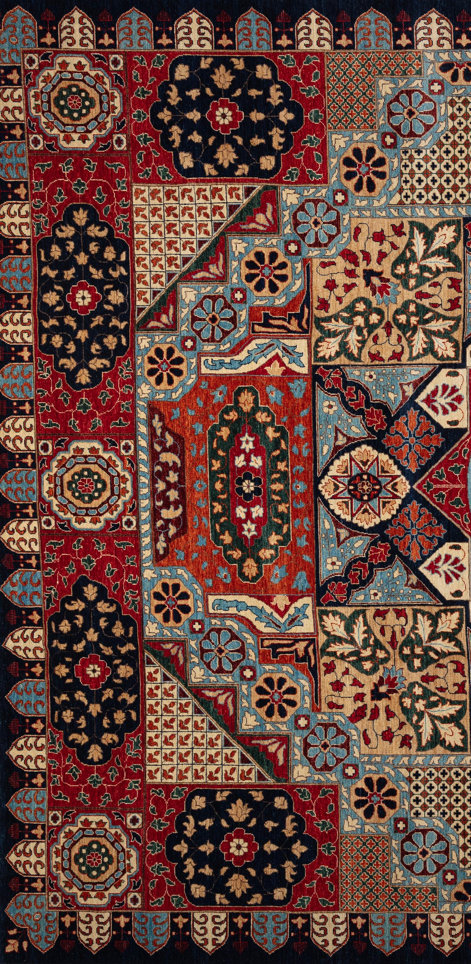 Alfombra tribal del siglo XXI Pakistaní en venta