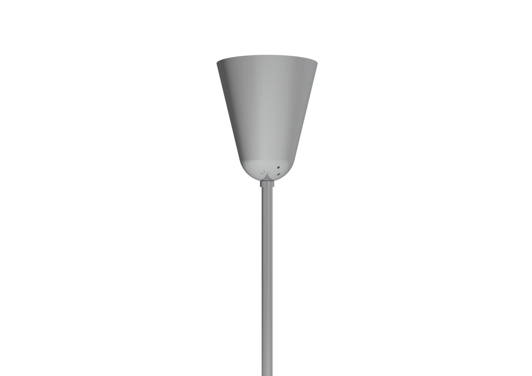 Mid-Century Modern 21st Century Triennale pendant lamp, chrome & white, Angelo Lelii, 2019, Italy For Sale